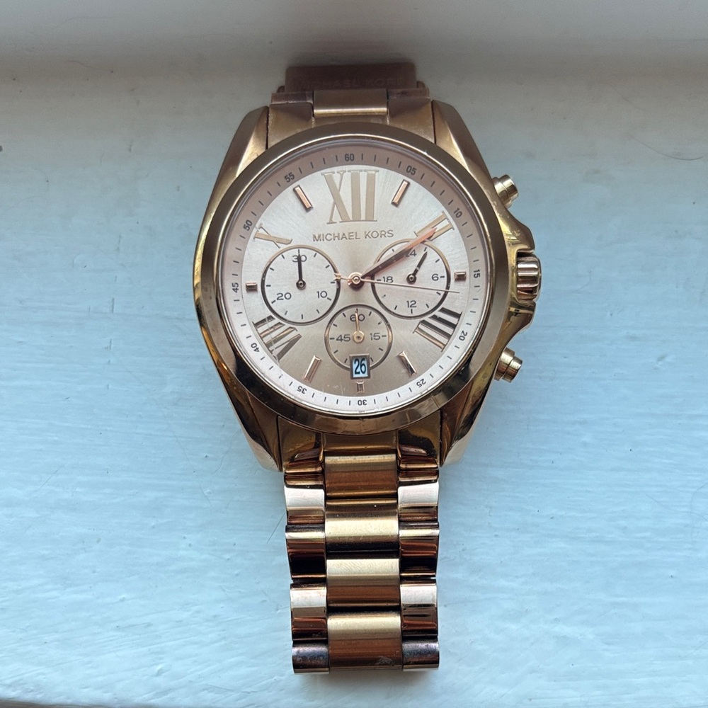 Michael Kors Rose Gold Chronograph Watch